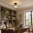 7-Inch Crystal Semi-Flush Mount Ceiling Light For Bedroom Hallway Entryway-663711557-682537484