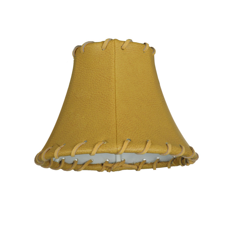 Abat-jour en cuir l 6,25 po x H 4,5 po