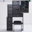 Petit meuble-lavabo 29,2 po avec tabouret de chevet et tabouret rembourré-589320883