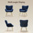 Plush Velvet Upholstered Armchair with Metal Legs-1684486189