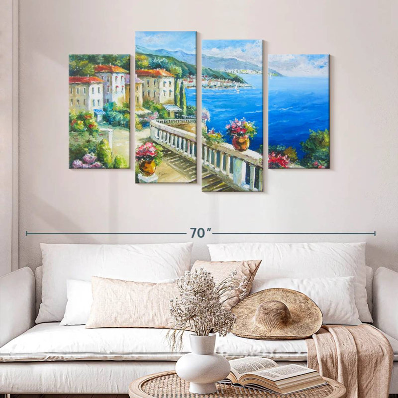 Gillard Greek Seaside Town, 32'' H x 52'' W
