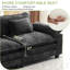 Adonia Arale 53'' Wide Comfy Cloud Couch Single Sofa Chair with Ottoman-741697414