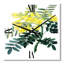Horloge murale rétro Vintage Yellow Flower II-854351260