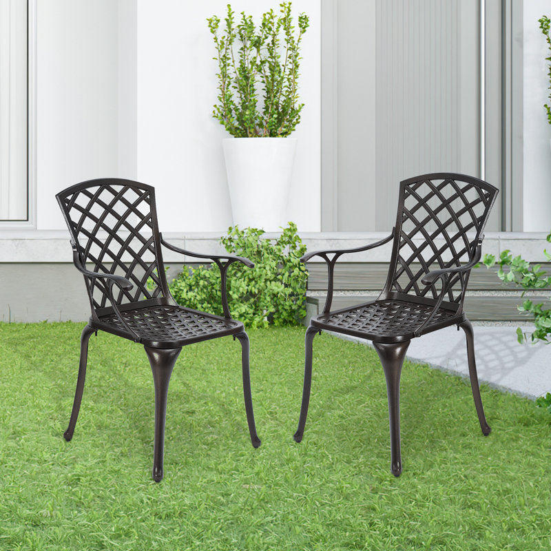 Ethynn Outdoor Stacking Dining Armchair