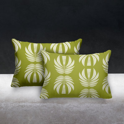Geometric Outdoor Reversible Throw Pillow