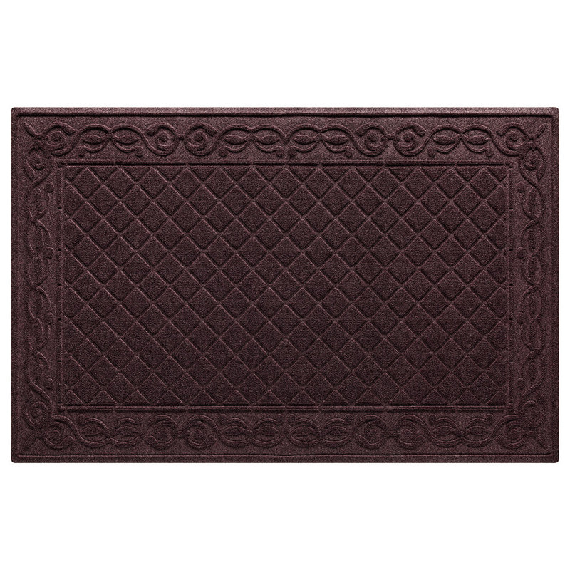 WaterHog Tristan 45in. x 70 in. Indoor Outdoor Door Mat, 0.37" H x 70" W x 45" D, Bordeaux