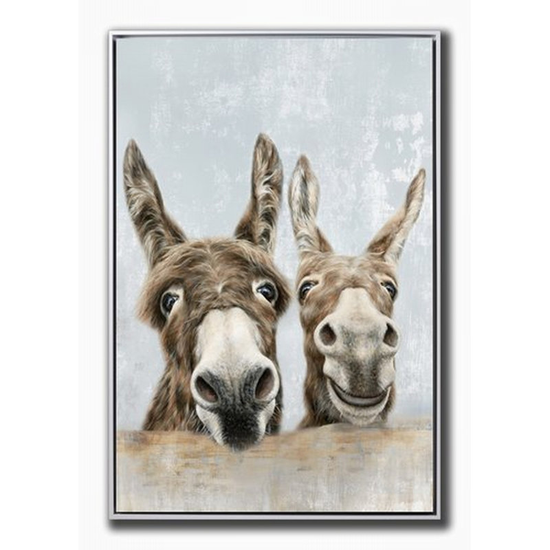 The Donkeys Canvas Wall Art