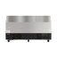 Table de préparation pour salade et sandwich réfrigérée commerciale 70 po à 3 portes, capacité de 18 casseroles et 22 pieds cubes de rangement