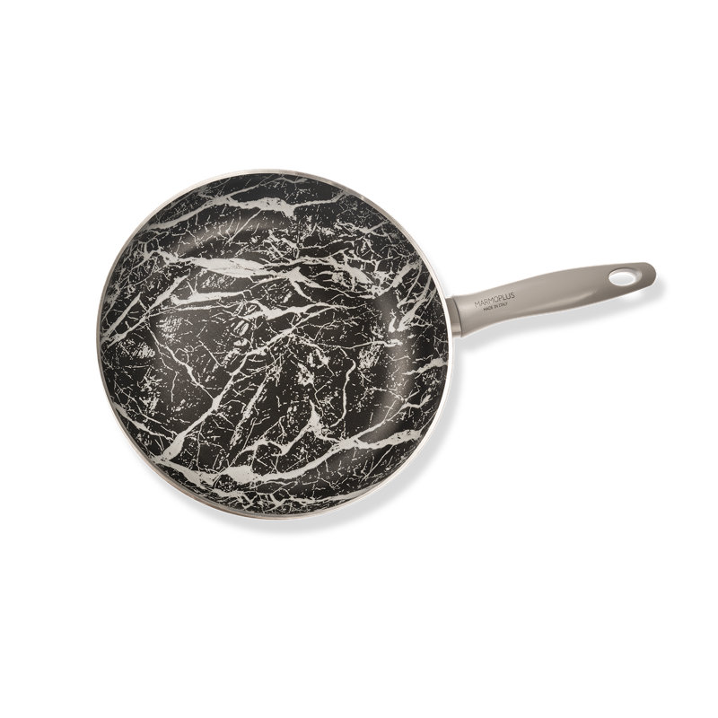 Moton Aluminum Non-Stick Frying Pan, 24 cm, Black Marble