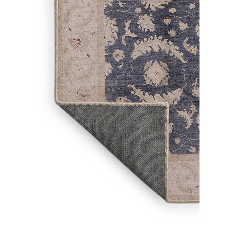 Tapis bleu / beige Mo, Rectangle 4 pi x 6 pi