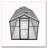6' x 12' Thicked Polycarbonate Greenhouse, Greenhouse with Double Flush Door, Rain Gutter and Ventilation Window, Green House for Sunroom, Garden, Backyard, Walk-in Large Winter Greenhouse-120474028