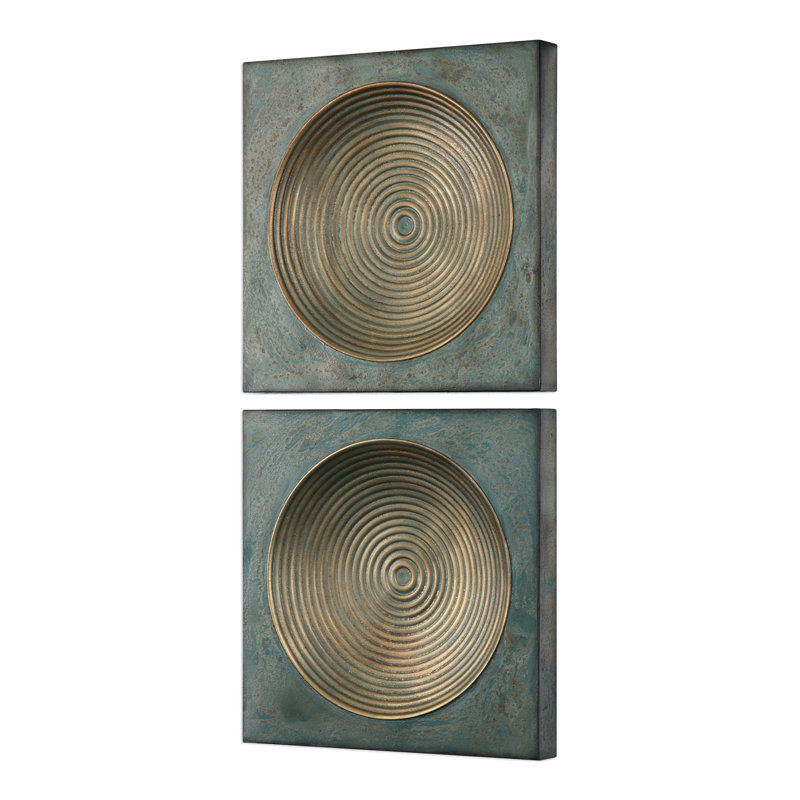 Boho Abstract Wall Decor on Metal