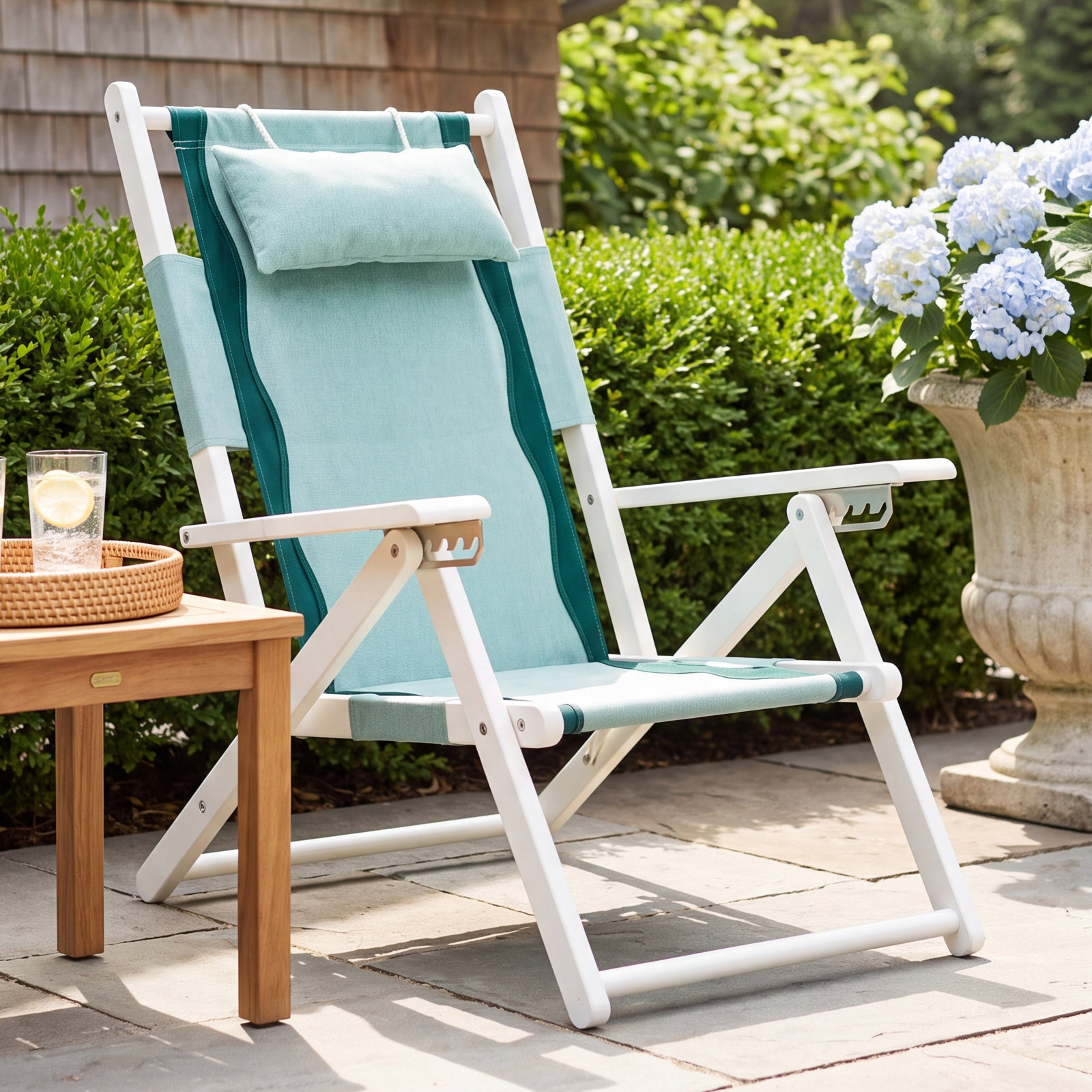 Folding Beach Chair, Green