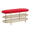 Banc de rangement en velours Rosheda-983446031