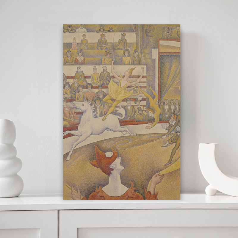 Le Cirque, 1891 - Affiche murale abstraite contemporaine représentant un cheval, H 18 po x l 12 po