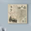 Toile tendue - Art mural «Map Of Texas» de Vision Studio pour le salon, la chambre à coucher ou le bureau - 18 x 18-33523633