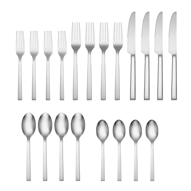 Oneida 20-Piece Stainless Steel Chef's Table Flatware Set