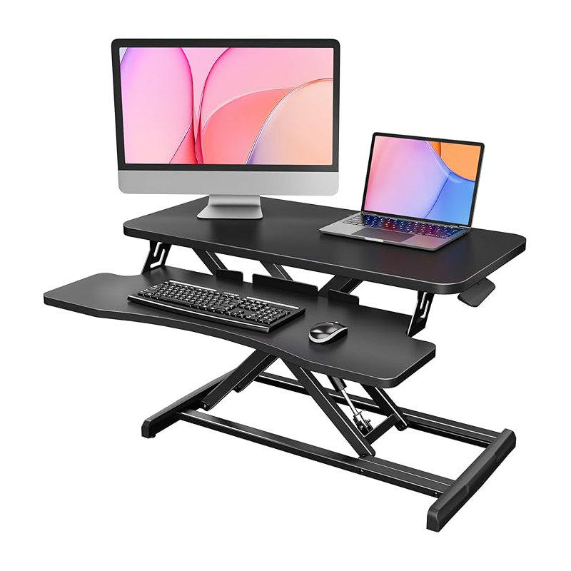 Adjustable Metal Base Standing Desk, 81.3cm. W x 60cm. D