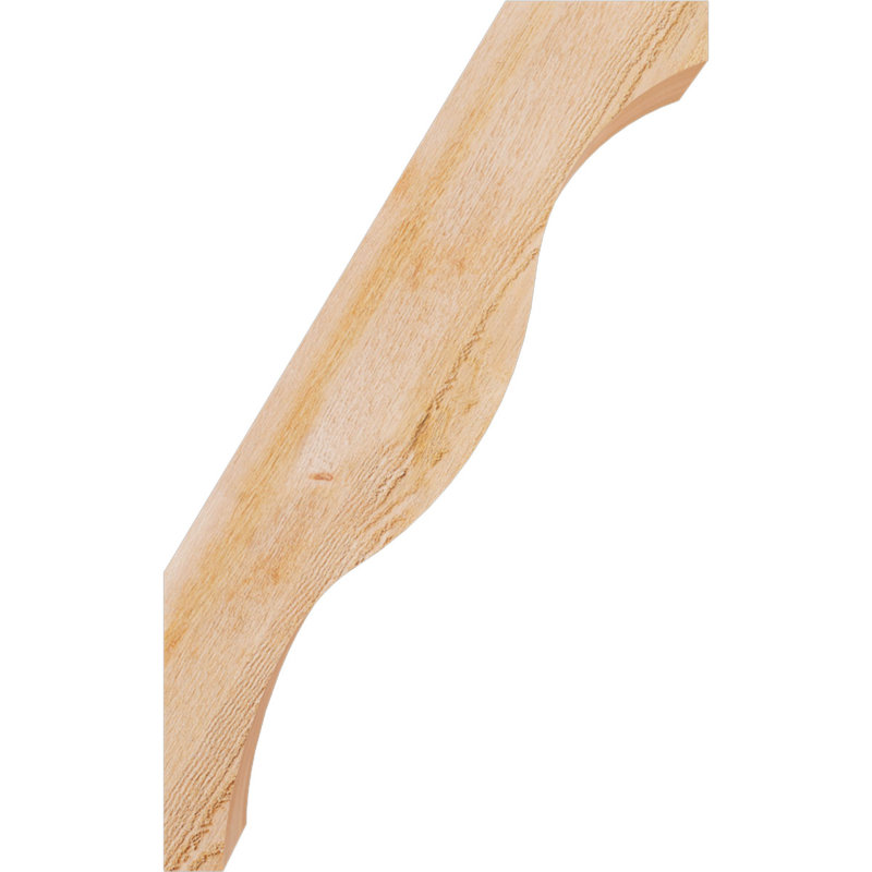 Attelle de genou Funston, Cèdre rouge, Brute, H 32 po x l 4 po x P 20 po