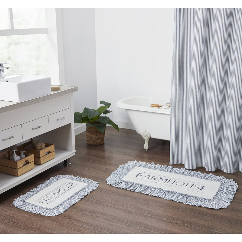 Tapis de bain Sawyer Mill, L 20 po x L 30 po, Blanc doux