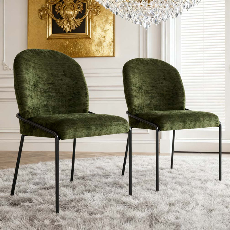 Chaise de salle à manger moderne, Vert