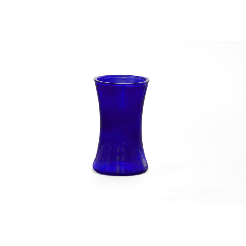 Vase en verre rose, H 5 po x l 5 po x P 8 po, Île Seymour Nord, Galapagos
