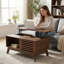 Table basse à plateau relevable