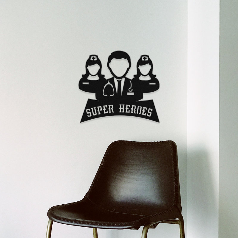Medic Superheroes Wall Décor, 18" H x 22" W x 0.06" D