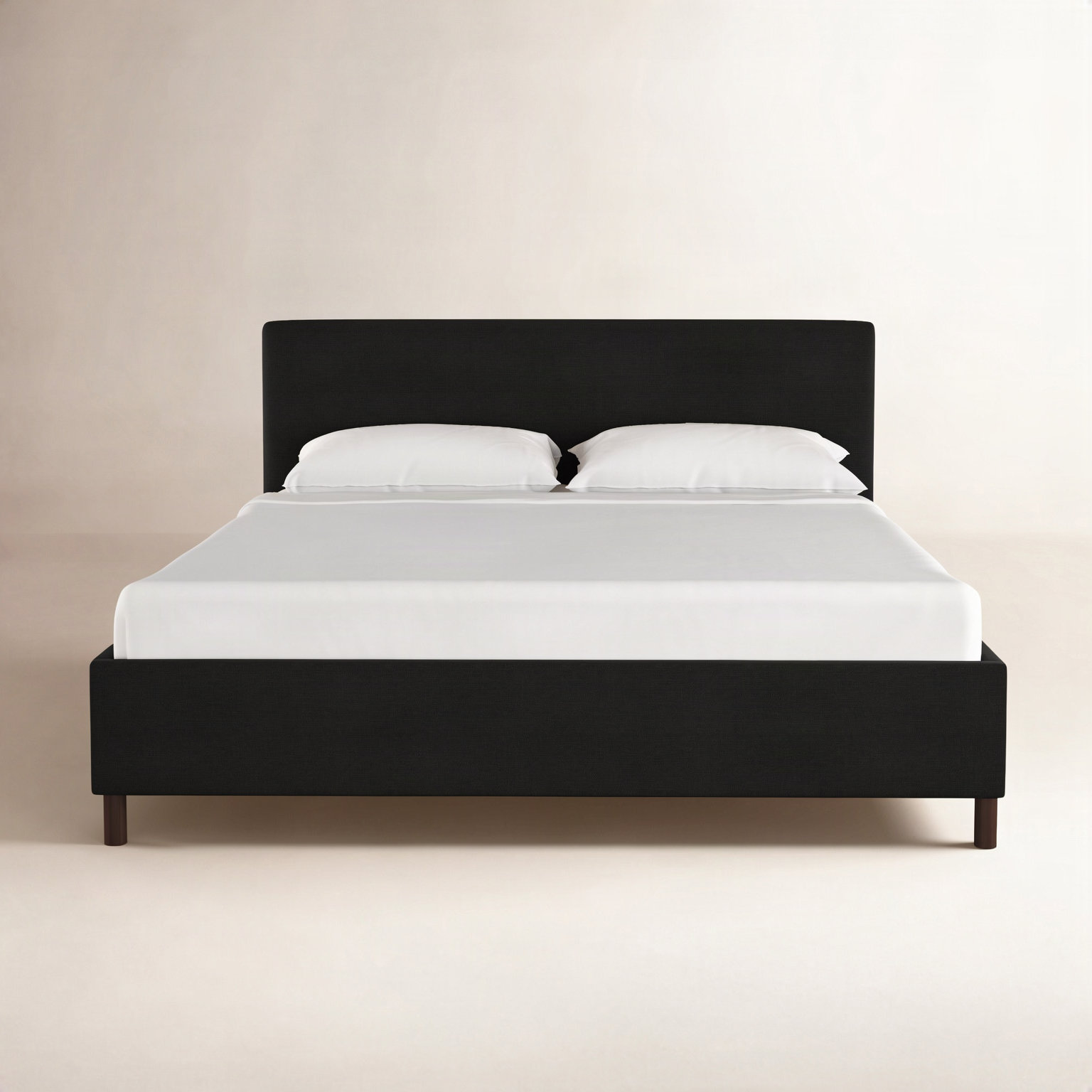 Eisley Pine Bed, Full, Classic Black Linen