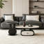 Oval Creative Rabbit-Ear Storage Coffee Table Set