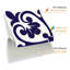 Allayah Betsy Monocromatic Victorian Wall Tile Sticker Set 15cm x 15cm PVC