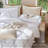 MooMee Lightweight Duvet Cover Set with Zipper Closure 8 Ties 100% Washed Cotton Linen Like Textured Soft Breathable All-Season-111275690-109236630
