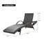 Ensemble de chaises longues d'extérieur en osier de 80 po, ensemble de 2 chaises longues inclinables en rotin, à dossier inclinable, à dossier ajustable et ergonomique-166196060