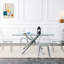 Chaise en plastique transparent, conception créative nordique, tabouret de maquillage en cristal sans accoudoirs, chaise 6 avec pieds argentés