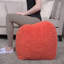 Repose-pieds rembourré en microfibre