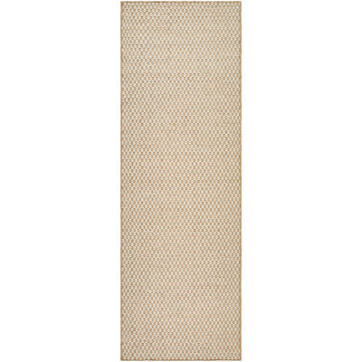 Hand-Woven Checkered Rug