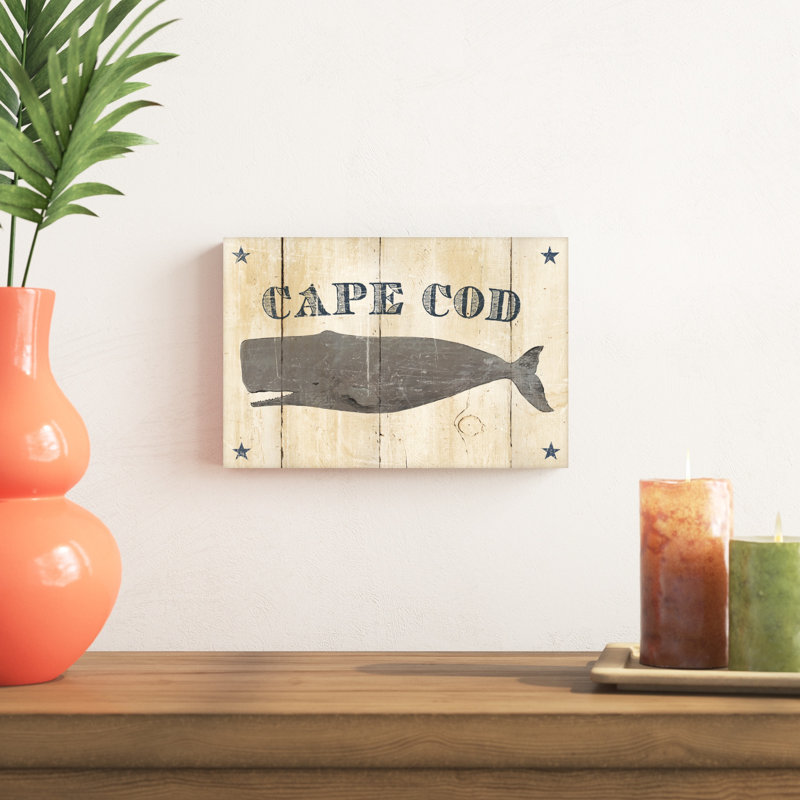 " Cape Cod Whale V2 " by Avery Tillmon, 8" H x 12" W