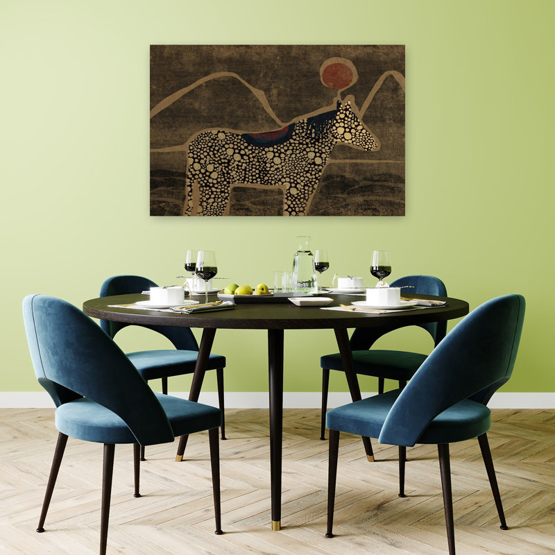 Reproduction d'art mural cheval rouge, 32" H x 48" W