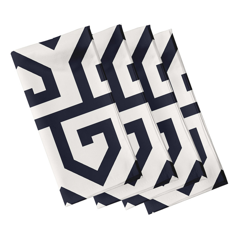 Ensemble de serviettes 4 pièces, L 18 po x L 18 po, Bleu marine
