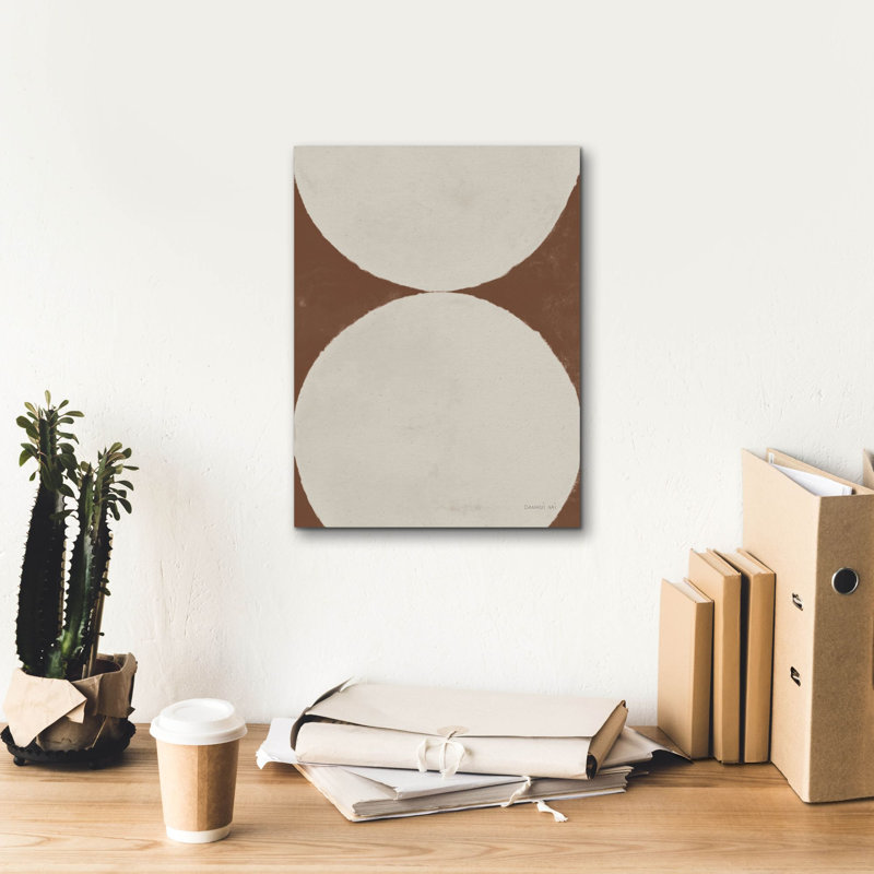 «Elegant Balance 2 Walnut Brown» par Danhui Nai, art mural sur toile, H 16 po x l 12 po