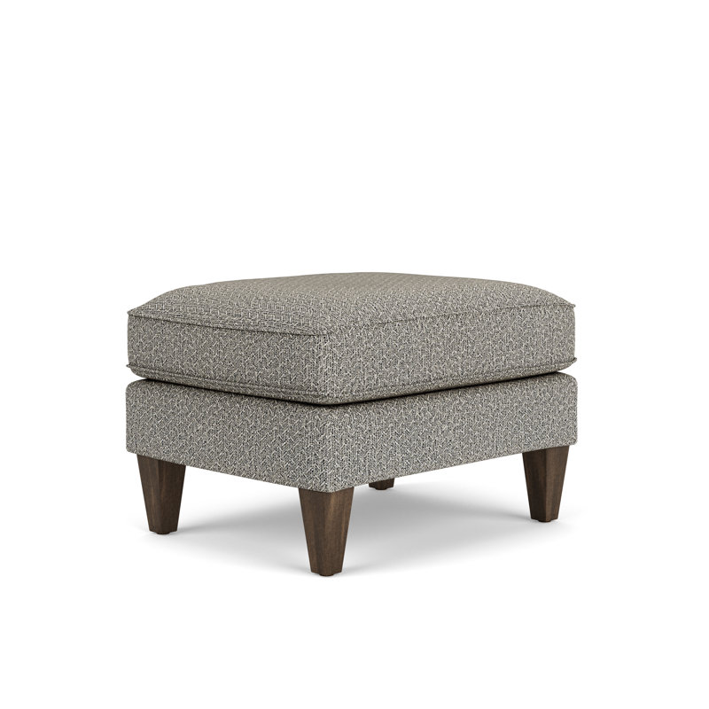 Square Ottoman, Dark Gray Polypropylene/Olefin