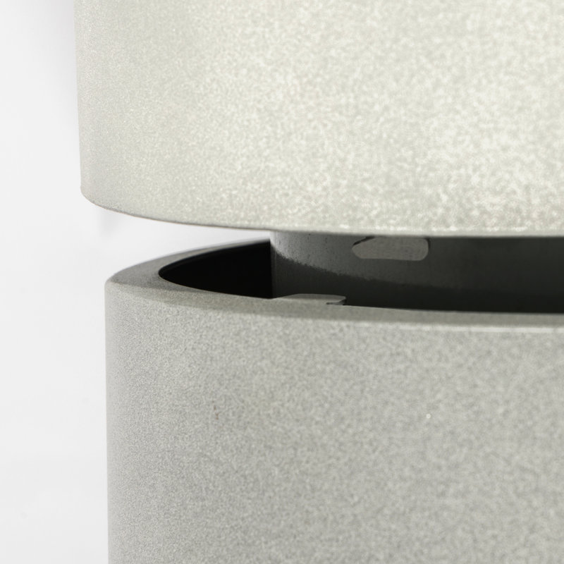 Couvercle de réservoir de propane en béton rond extérieur H 16 po x l 20 po, table d'appoint, table de bout