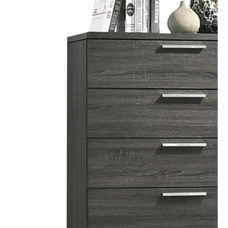 Commode en chêne gris Lantha