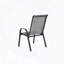 Chaises de camping d'extérieur en tissu textilène, ensemble de 4