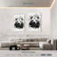 Tête d'ours Brampt noir et blanc-108549547