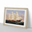 A Sailing Clipper Ship by - Framed Print-48209350-87666169