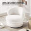 Fauteuil demi-tonneau rembourré et pivotant-287567571