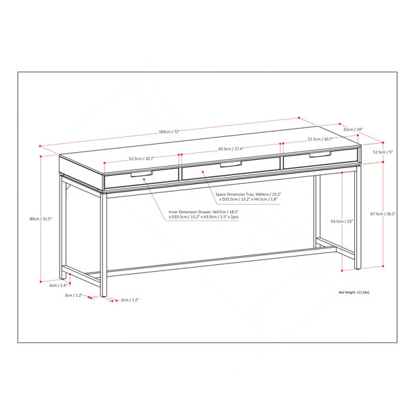 Dimensions du produit