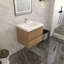 Ensemble de meuble-lavabo mural simple l 24 po Texola-88823373