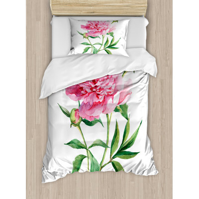 Cottage Americana Polyester Floral Duvet Cover